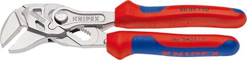 KNIPEX 86 05 150 Zangenschlüssel Mehrk. verchr. 150 mm