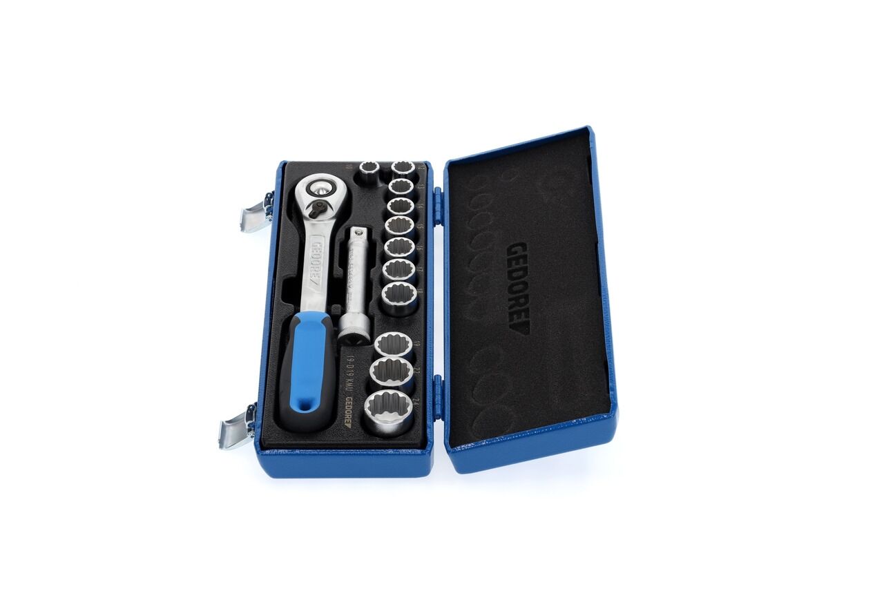 GEDORE Steckschlüssel-Set 1/2" 13-tlg UD 10-24mm D 19 KMU-20 2545829