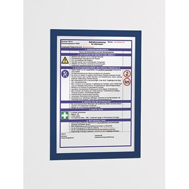 DURABLE Magnetrahmen MAGAFRAME 487207 DIN A4 d.blau 2St./Pack. DURABLE Magnetrahmen MAGAFRAME 487207 DIN A4 d.blau 2St./Pack.