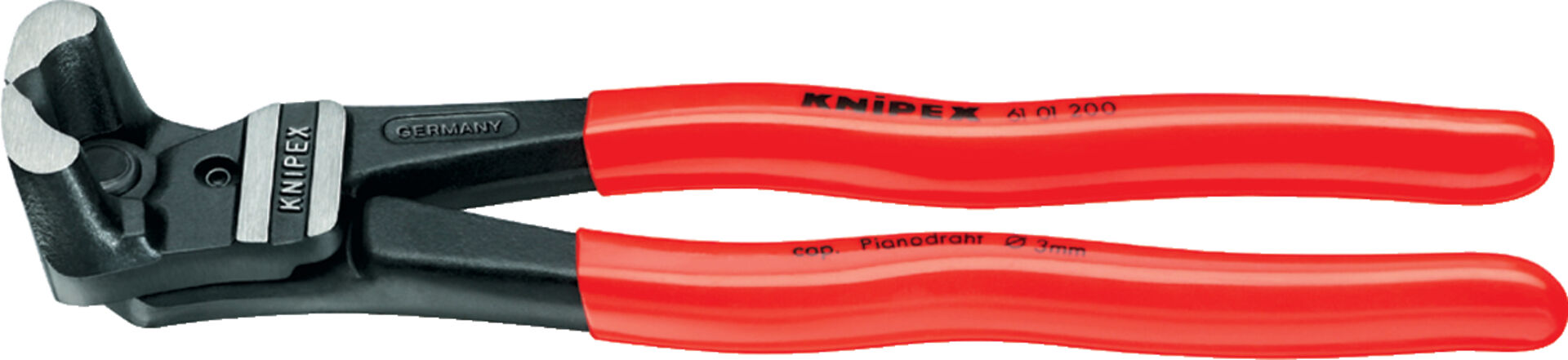 KNIPEX 61 01 200 Bolzen-Vornschneider hochübersetzt schwarz atrA 200mm KNIPEX 61 01 200 Bolzen-Vornschneider hochübersetzt schwarz atrA 200mm