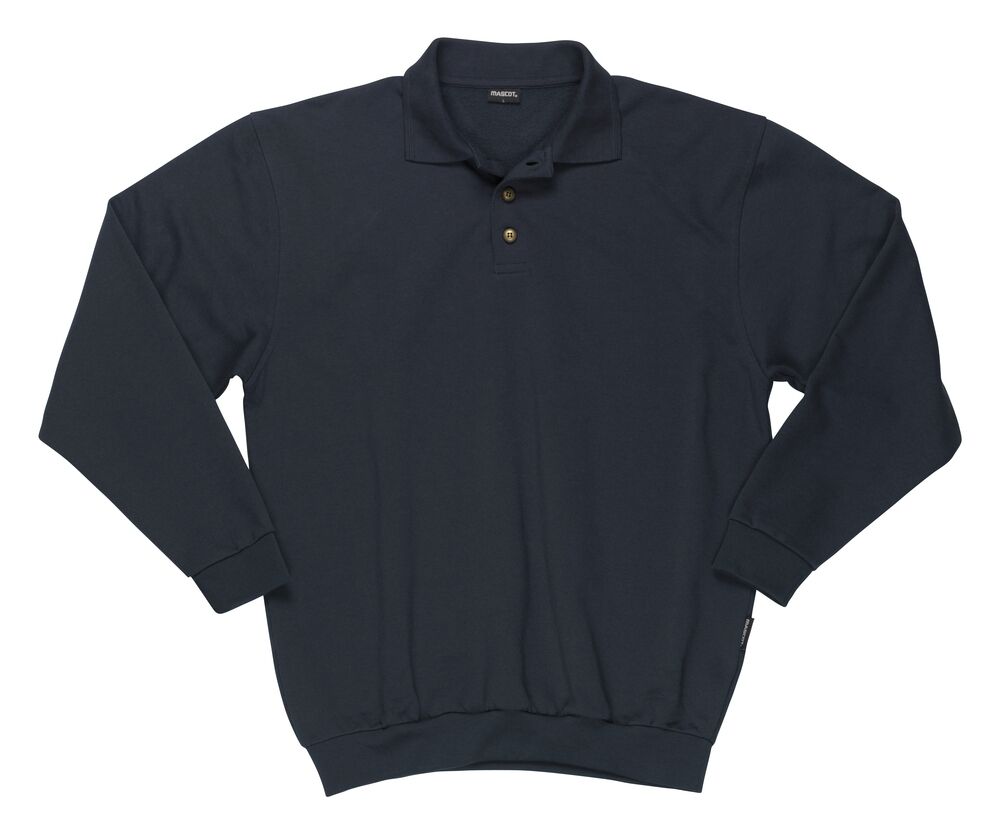MASCOT Crossover Polo-Shirt langarm Trinidad Gr. M schwarzblau 00785-280