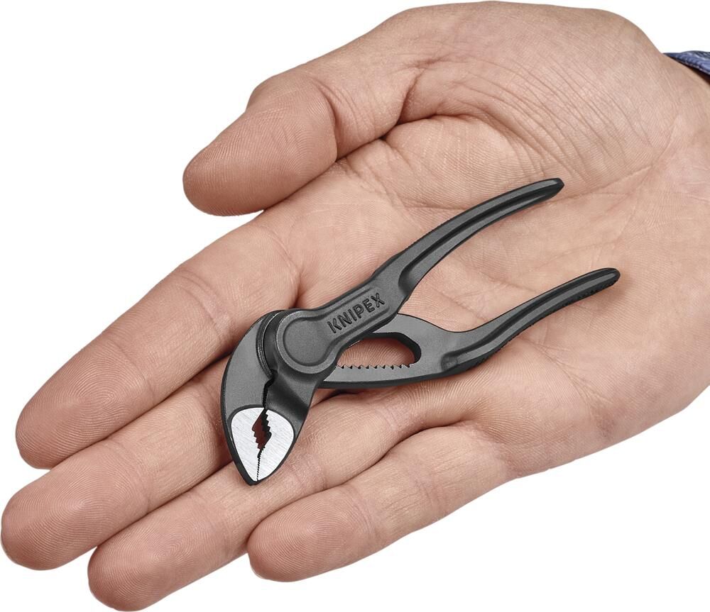 KNIPEX Wasserpumpenzange Cobra 87 00 100 grau atramentiert, 100 mm KNIPEX Wasserpumpenzange Cobra 87 00 100 grau atramentiert, 100 mm