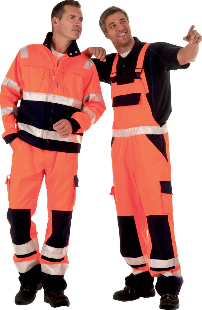 FORMAT Warnschutzbundhose,Gr. 48 orange/marine, FORMAT Warnschutzbundhose,Gr. 48 orange/marine,