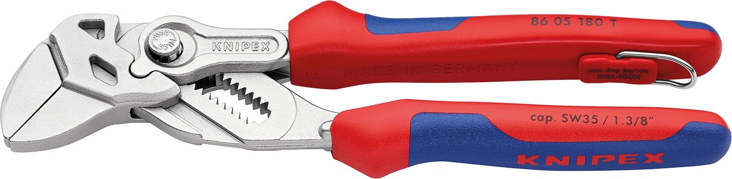 KNIPEX 86 05 180 T Zangenschlüssel Mehrk. verchr. 180mm KNIPEX 86 05 180 T Zangenschlüssel Mehrk. verchr. 180mm