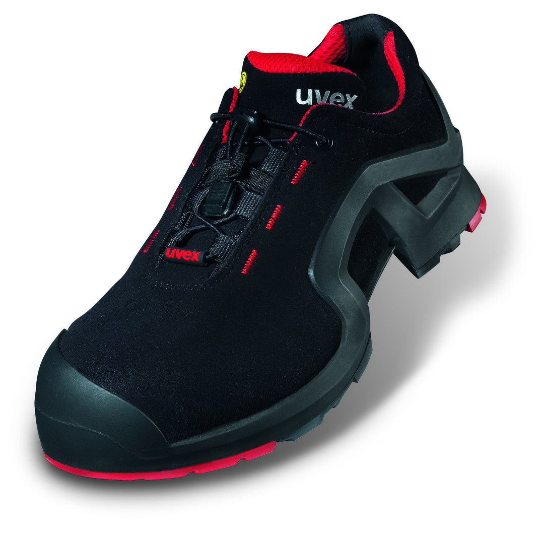 UVEX 1 x-tended Sicherheits-Halbschuh Gr. 39 W11 S3L ESD SR schwarz/rot 8516.2 UVEX 1 x-tended Sicherheits-Halbschuh Gr. 39 W11 S3L ESD SR schwarz/rot 8516.2