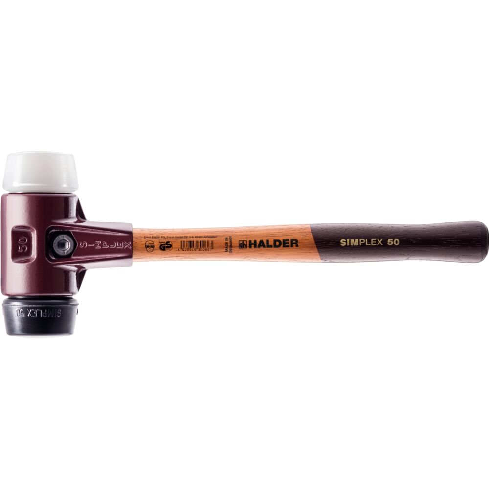 HALDER Schonhammer SIMPLEX 60mm Gummi/Superplastik