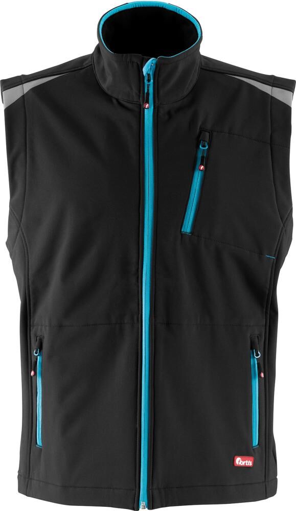 FORTIS Weste 24 schwarz/türkis,Gr.XL