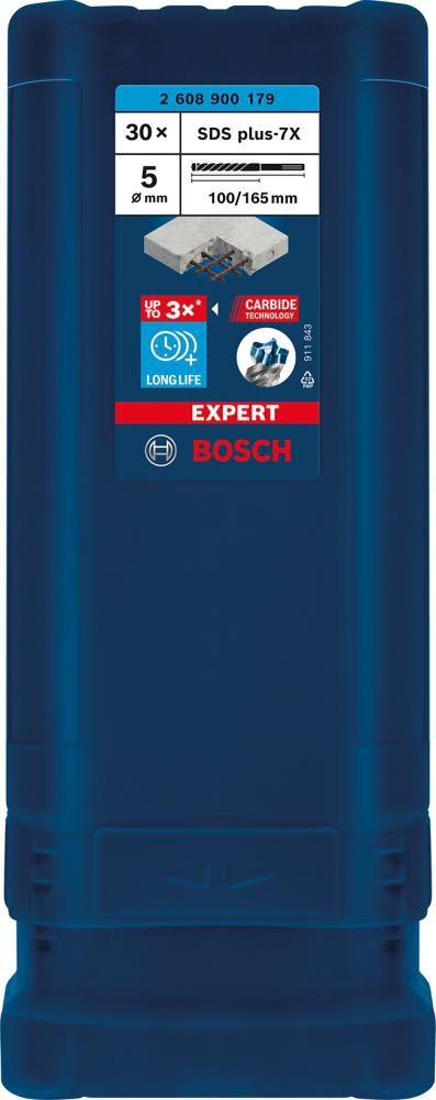 BOSCH Hammerbohrer SDS-plus 7x 5x100x165mm 30St EXPERT