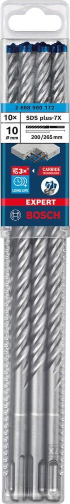 BOSCH Hammerbohrer SDS-plus 7x 10x200x265mm 10 St EXPERT