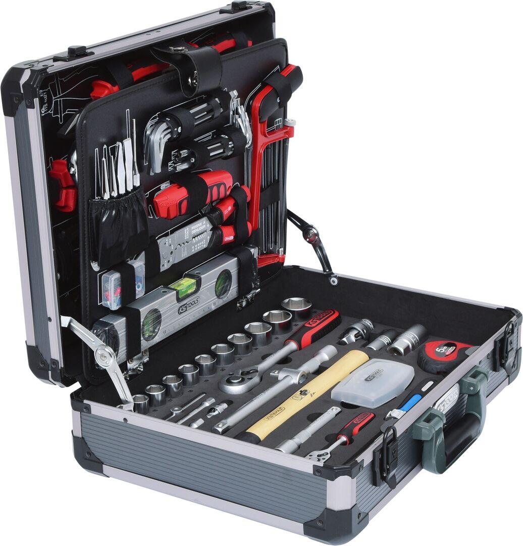 KS TOOLS Universal-Werkzeugsortiment 1/4" + 1/2", 127-teilig im Koffer
