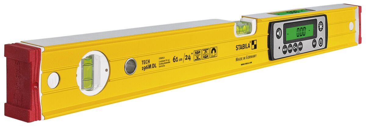 STABILA Elektronik-Wasserwaage TECH 196M DL, 61 cm magnetisch STABILA Elektronik-Wasserwaage TECH 196M DL, 61 cm magnetisch