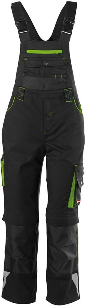 FORTIS Kids Latzhose 24 schwarz/lime Gr. 110-116 FORTIS Kids Latzhose 24 schwarz/lime Gr. 110-116