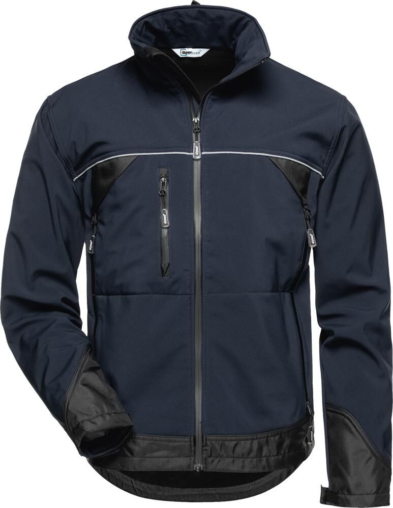 Jacke Gamma, Softshell, Gr.M, marine/schwarz