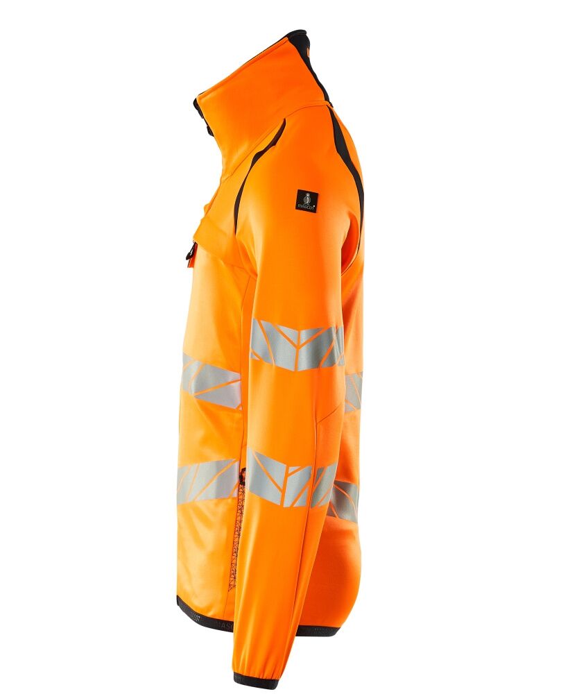 MASCOT Accel. Safe Fleece-Pullover m RV Gr. L hi-vis or/schwarzbl 19103-315