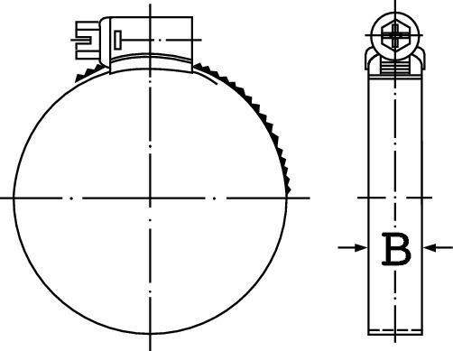 IDEAL Schlauchschelle 12 W1 Spannbereich 70-90mm IDEAL Schlauchschelle 12 W1 Spannbereich 70-90mm