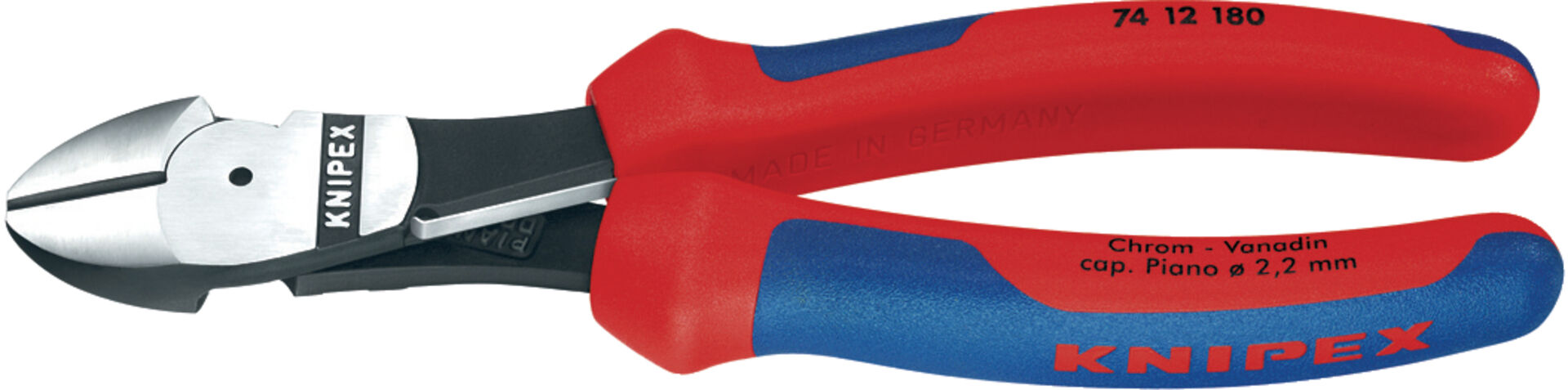 KNIPEX 74 12 160 Kraft-Seitenschneider Mehrkohne-Hülle schwarz atramit 160mm KNIPEX 74 12 160 Kraft-Seitenschneider Mehrkohne-Hülle schwarz atramit 160mm