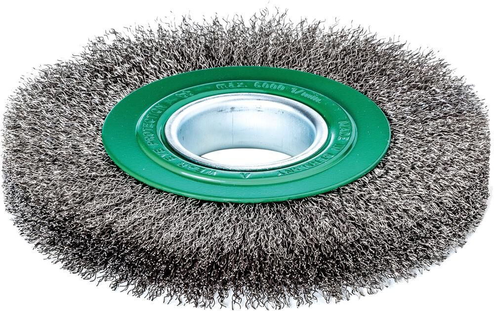 LESSMANN Rundbürste rostfrei 125x21/23mm,gewellt 0,3mm