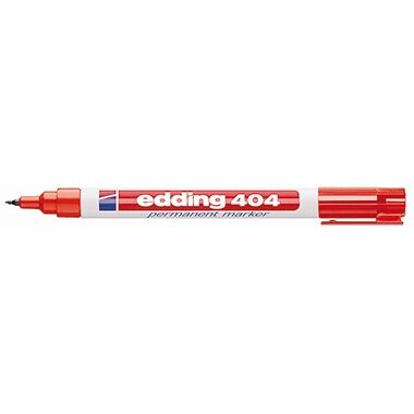 edding Permanentmarker 404 4-404002 0,75mm Rundspitze nachfüllbar rt