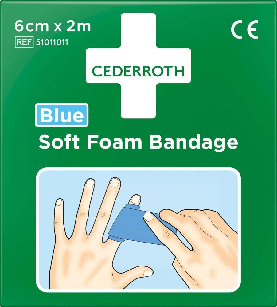 CEDERROTH Schaumbandage blau 6cmx2m CEDERROTH Schaumbandage blau 6cmx2m