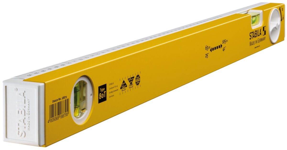 STABILA Teleskop-Wasserwaage 80T 63 - 105 cm