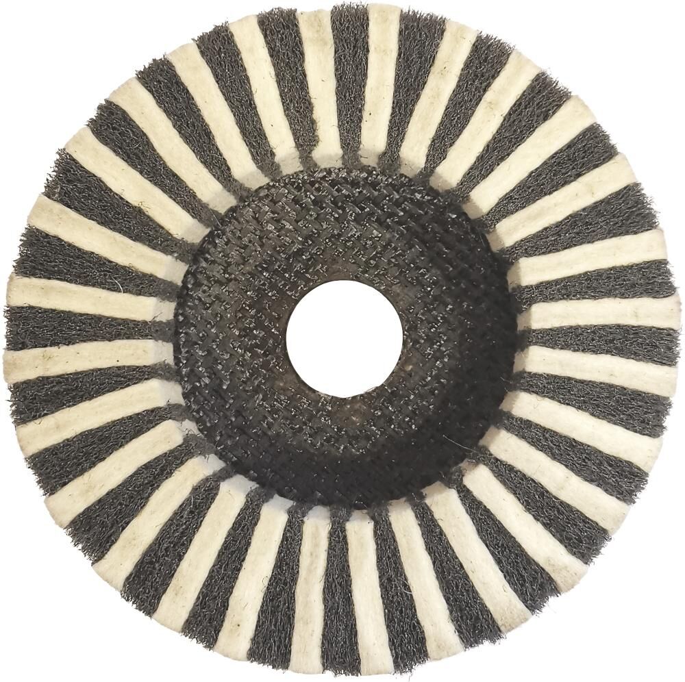 FORMAT kombinierte Filz-Fächerscheibe 125mm, SchleifVlies
