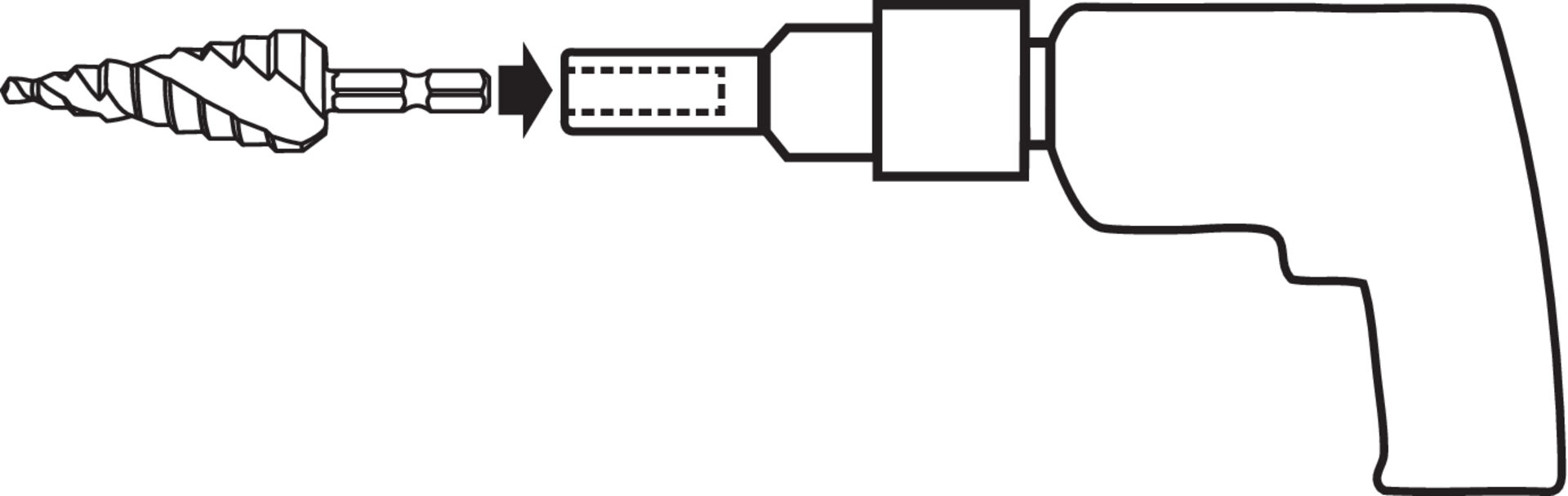FORMAT Universal-Stufenbohrer-Bit HSS 4 -12,00mm FORMAT Universal-Stufenbohrer-Bit HSS 4 -12,00mm