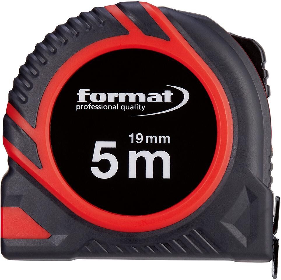 FORMAT Taschenbandmaß weiß 5mx19mm FORMAT Taschenbandmaß weiß 5mx19mm