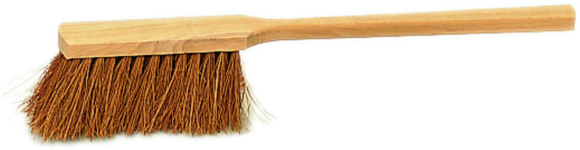 Handfeger Kokos, mit Bart 4-Reihig,Unlackiert,45 cm