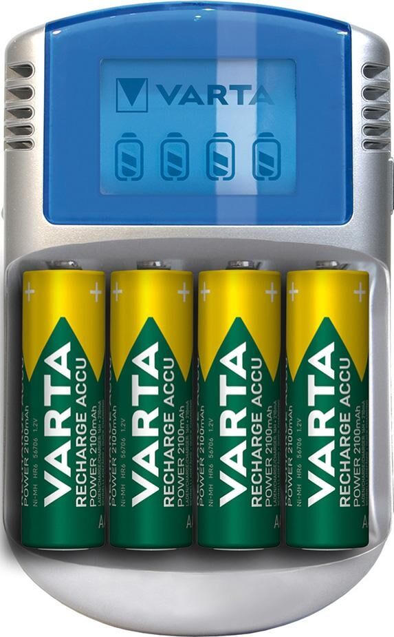 VARTA Akkuladegerät Power LCD Charger 57070201451 +4xAA 2.600mAh VARTA Akkuladegerät Power LCD Charger 57070201451 +4xAA 2.600mAh