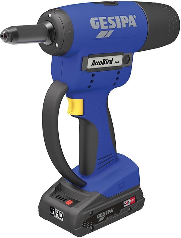 GESIPA Akkubird Pro Cas 1A-1L 1x 2,0Ah Ladegerät, in L-Boxx