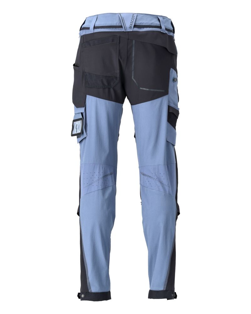 MASCOT Customized Bundhose Stretch Gr. 82C52 steinblau/schwarzbl 22279-605