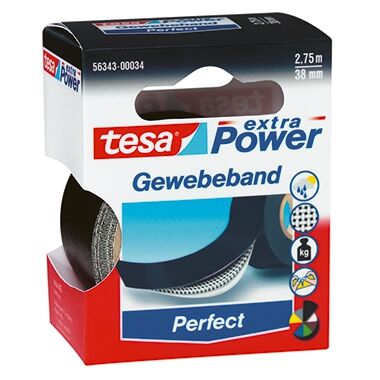 TESA Gewebeband extra Power Perfect 56343-00034 schwarz TESA Gewebeband extra Power Perfect 56343-00034 schwarz