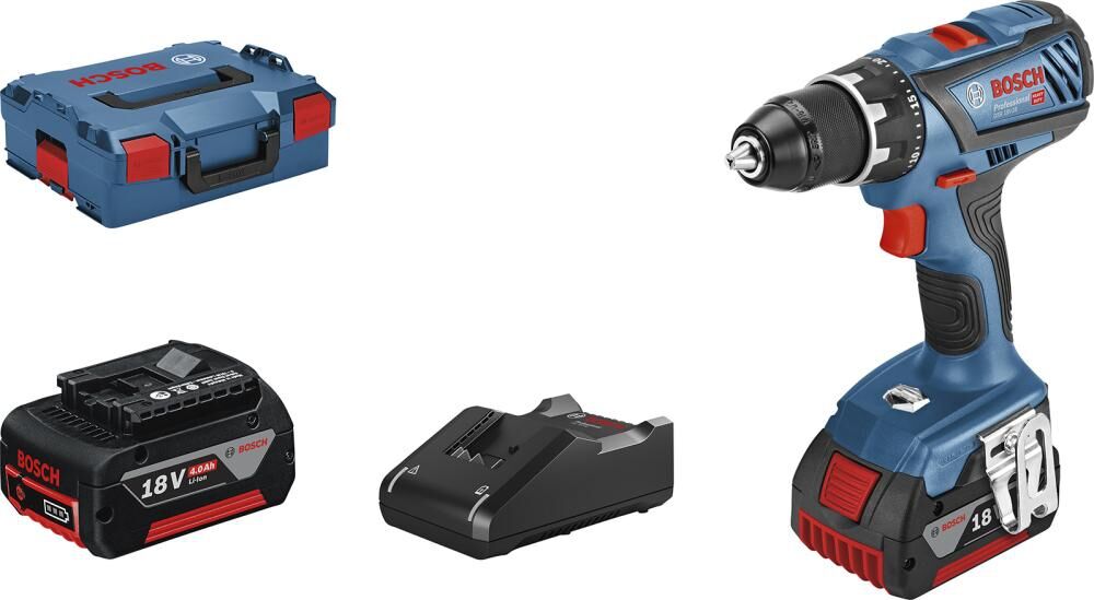 BOSCH Akku-Bohrschrauber GSR 18V-28, 2 x 4,0 Ah, Ladeger., L-BOXX BOSCH Akku-Bohrschrauber GSR 18V-28, 2 x 4,0 Ah, Ladeger., L-BOXX