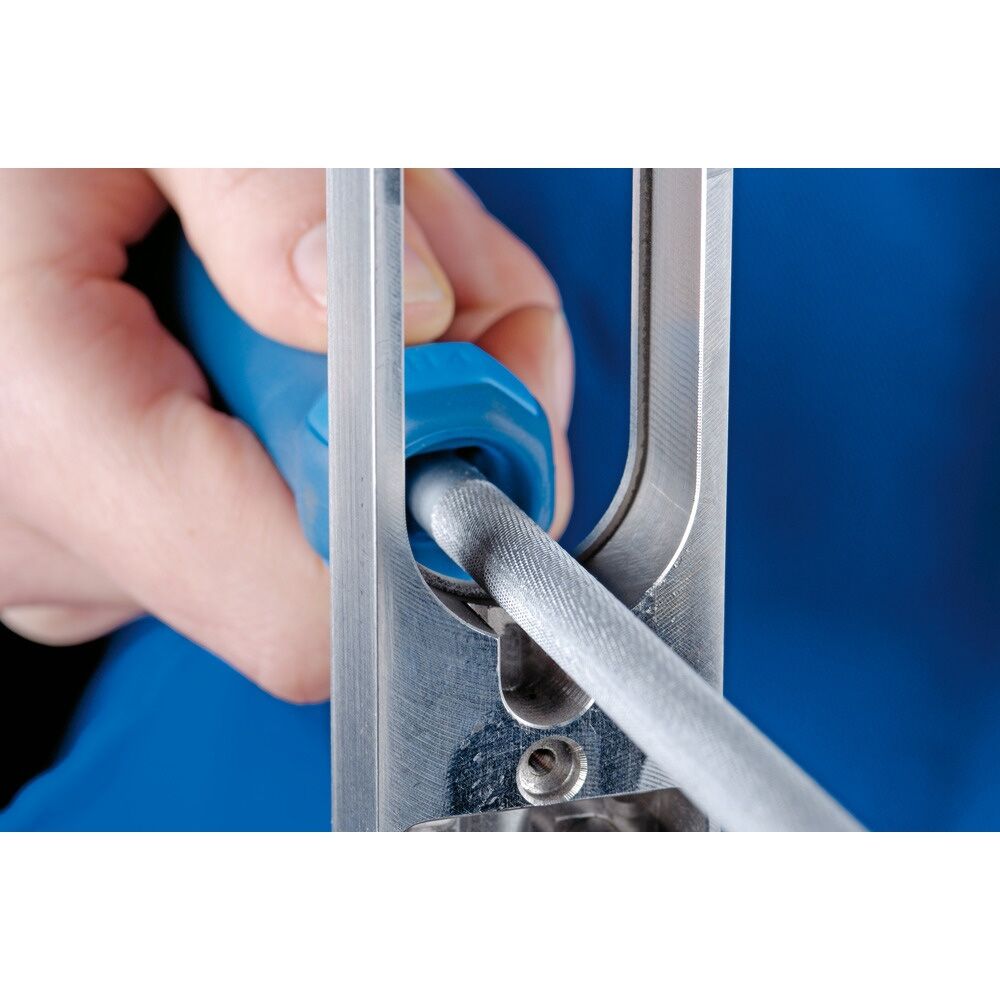 PFERD Werkstattfeile rund Hieb 1 150 mm mit Ergonomie-Feilenheft PFERD Werkstattfeile rund Hieb 1 150 mm mit Ergonomie-Feilenheft