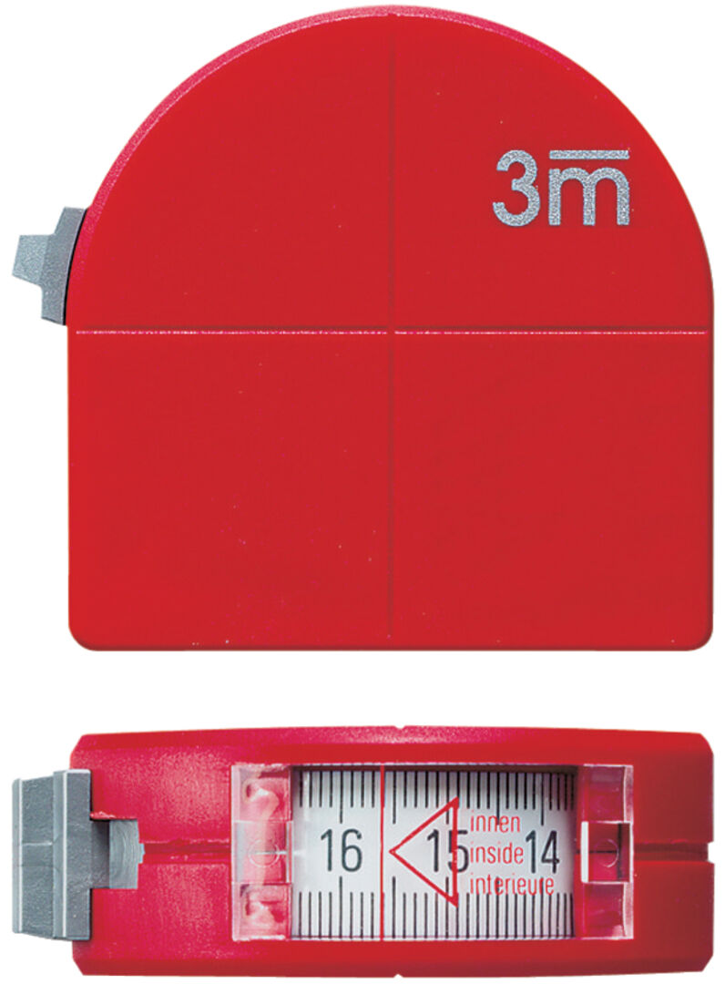 FORMAT Taschenbandmaß mit Sichtfenster 3mx16mm Zirkelfunktion
