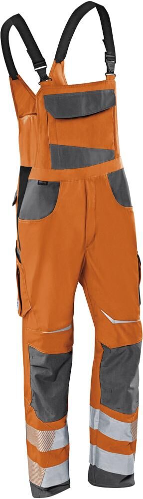 KÜBLER REFLECTIQ Latzhose PSA 2 warnorange/anthrazit, Gr. 27