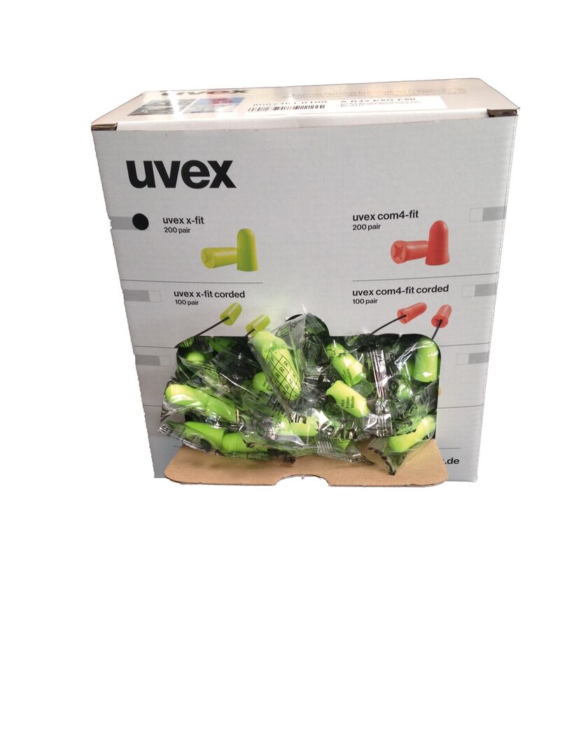 UVEX Gehörschutzstöpsel x-fit lime SNR37dB, 2112.001