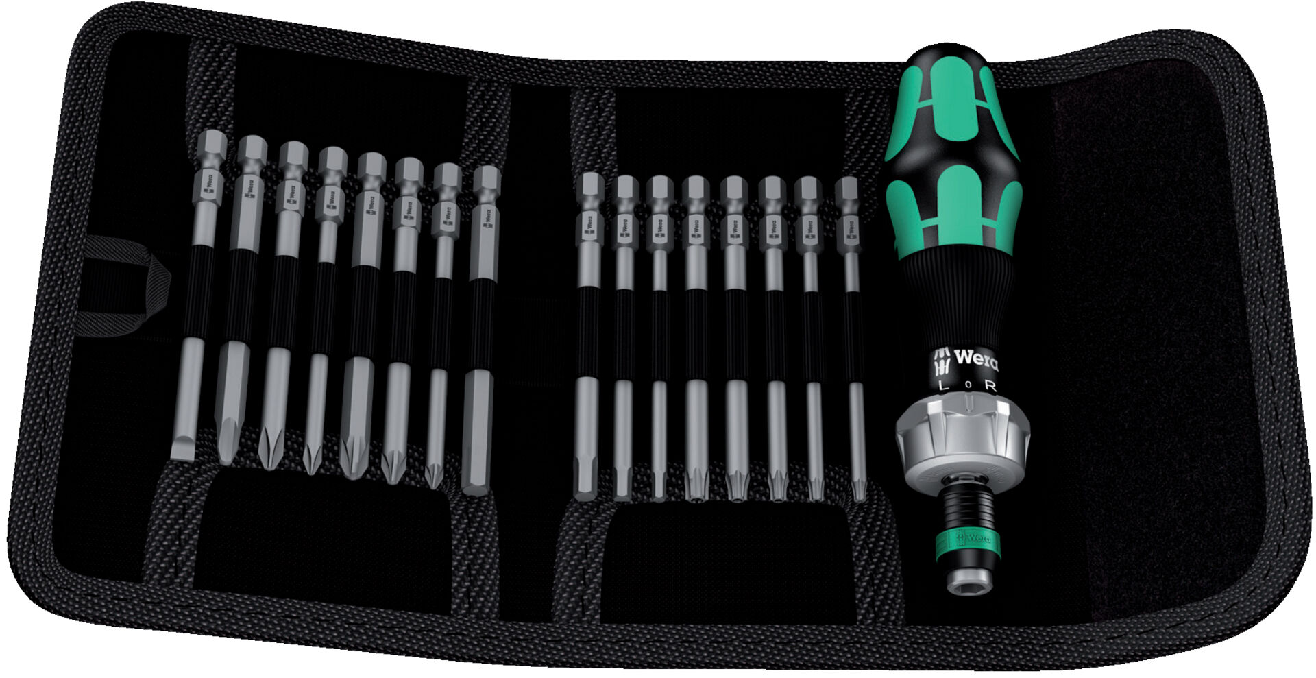 WERA Kraftform Kompakt Falttasche 60 mit Ratsche