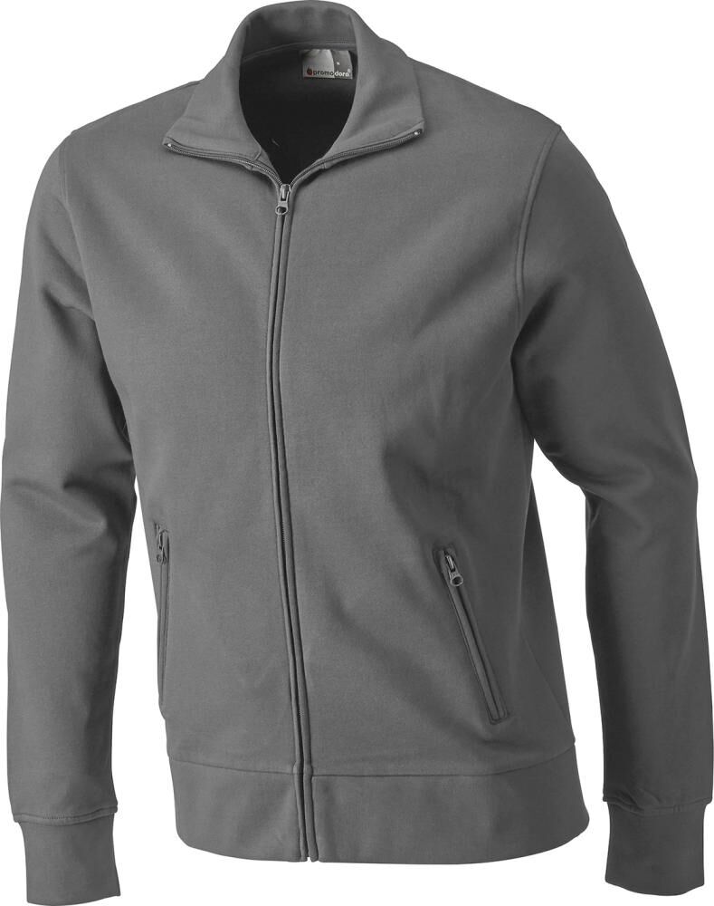 Promodore PROMODORO Sweatshirtjacke steelgrey Gr. M Promodore PROMODORO Sweatshirtjacke steelgrey Gr. M