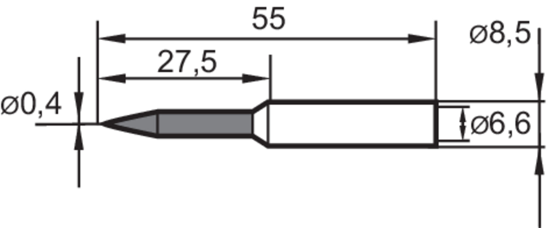 ERSA LOETSPITZE 832UD/SB BLEISTIFTSPITZ 0,4mm ERSA LOETSPITZE 832UD/SB BLEISTIFTSPITZ 0,4mm