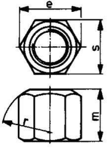 Sechskantmutter D6330B M18                   AMF