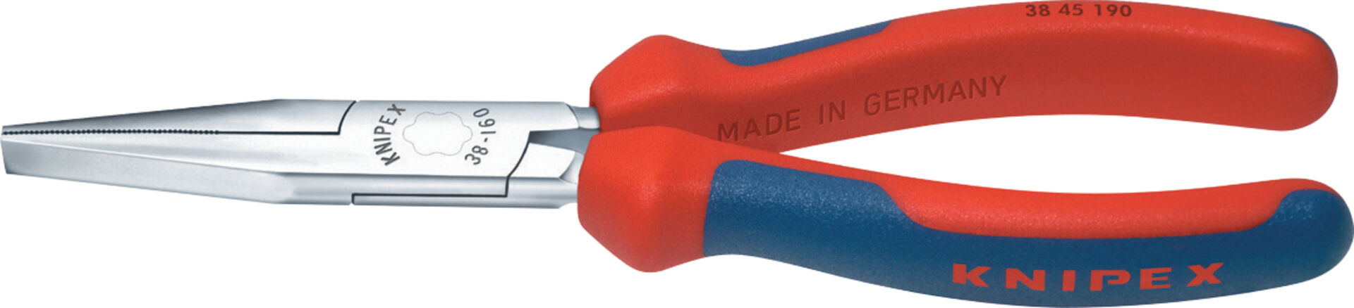 KNIPEX 38 45 190 Mechanikerzange mit Mehrkohne-Hülle verchromt 190mm KNIPEX 38 45 190 Mechanikerzange mit Mehrkohne-Hülle verchromt 190mm