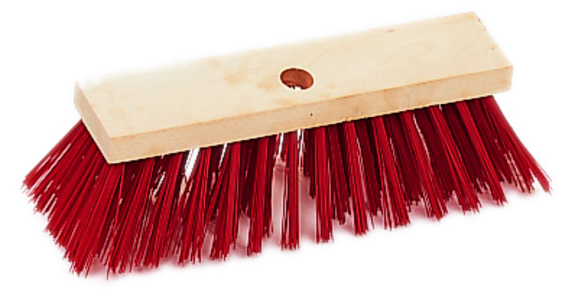 Strassenbesen, Kunststoff Rot, 30 cm, 6/15 Reihig