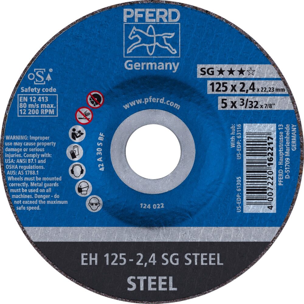 Trennscheibe A30SSG 125x2,4mm gekröpft Rüggeberg