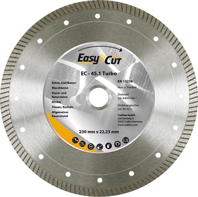 CEDIMA DiA -Trennscheibe EC-45.1 125x1,2x10x22,23mm CEDIMA DiA -Trennscheibe EC-45.1 125x1,2x10x22,23mm