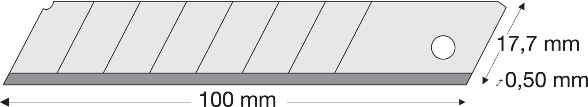 LUTZ Abbrechklinge 18mm Pack a 10St. LUTZ Abbrechklinge 18mm Pack a 10St.
