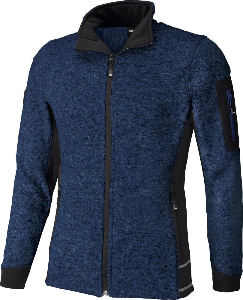 FHB Strickjacke Christoph, 280 g/qm Gr. M, anthrazit/schwarz, 79595