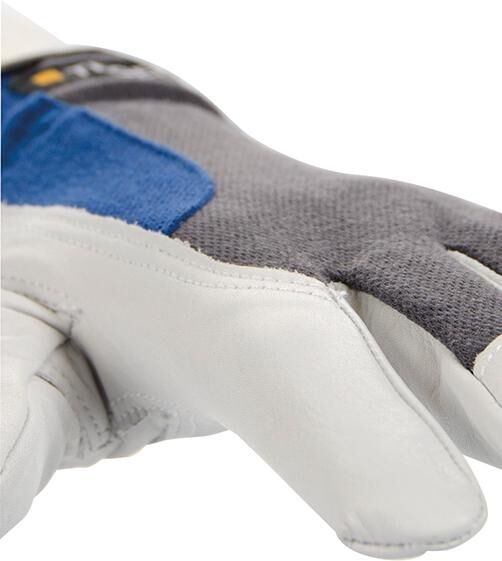TEGERA Nappaleder-Handschuh 888 Gr. 9 grau/blau TEGERA Nappaleder-Handschuh 888 Gr. 9 grau/blau