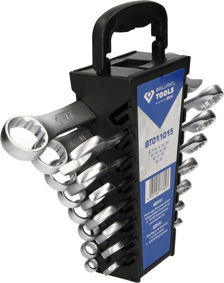 BRILLIANT TOOLS Gabel-Ringschlüssel-Satz,15-tlg. BRILLIANT TOOLS Gabel-Ringschlüssel-Satz,15-tlg.