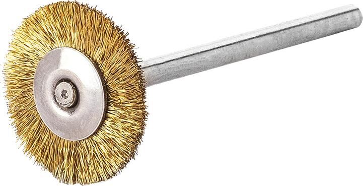 LESSMANN Miniatur-Rundbürste Messing gew. 19x0,1mm